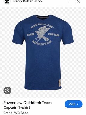 Harry Potter Ravenclaw Team Captain Blue Graphic Tee